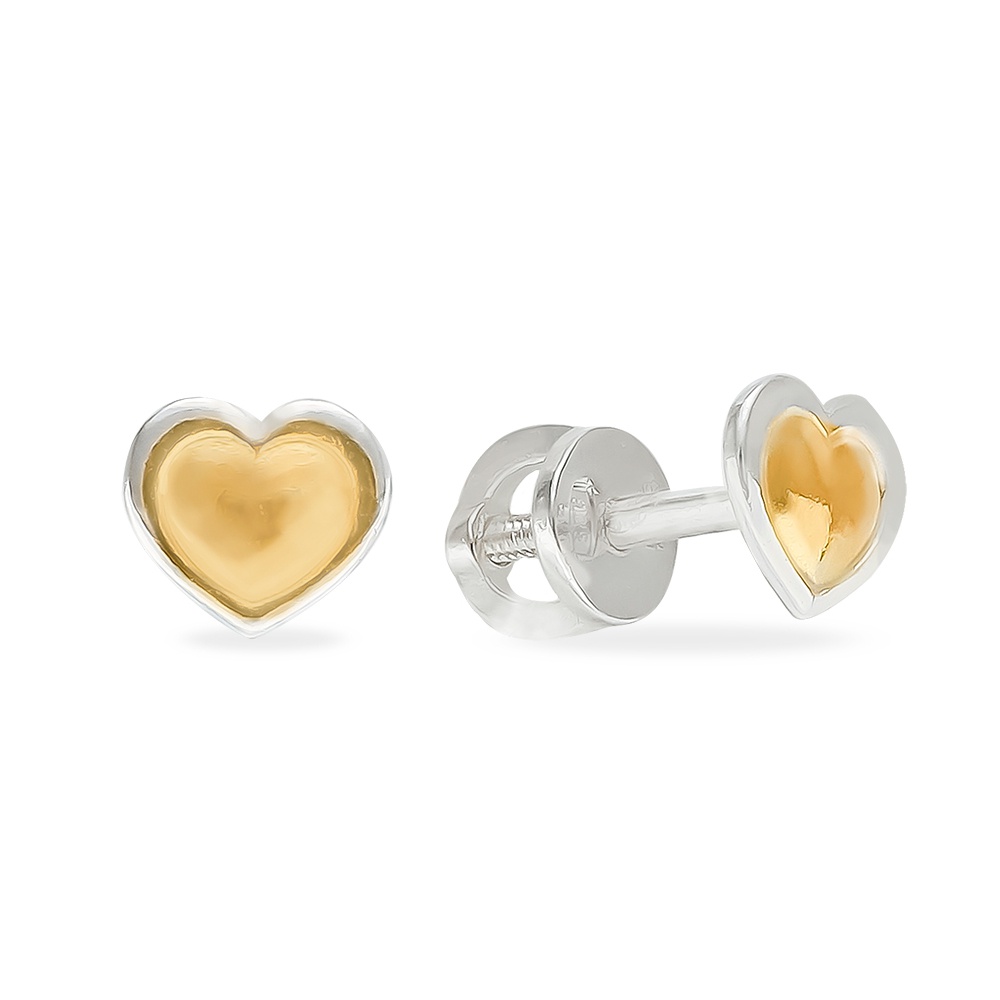 

Серьги из серебра без вставки 585Gold 702009313, 702009313