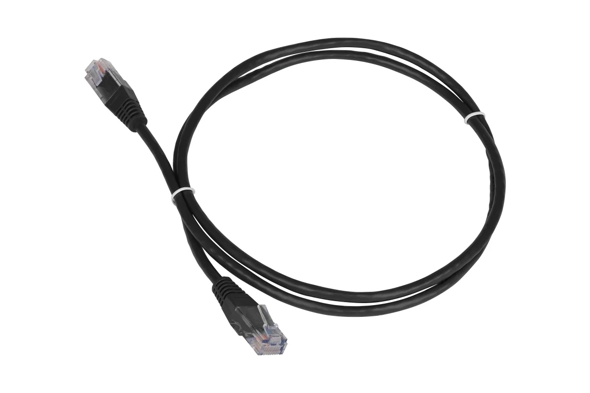 

Патч-корд Lanmaster RJ-45 - RJ-45 вилка-вилка 1м (TWT-45-45-1.0-BK) черный