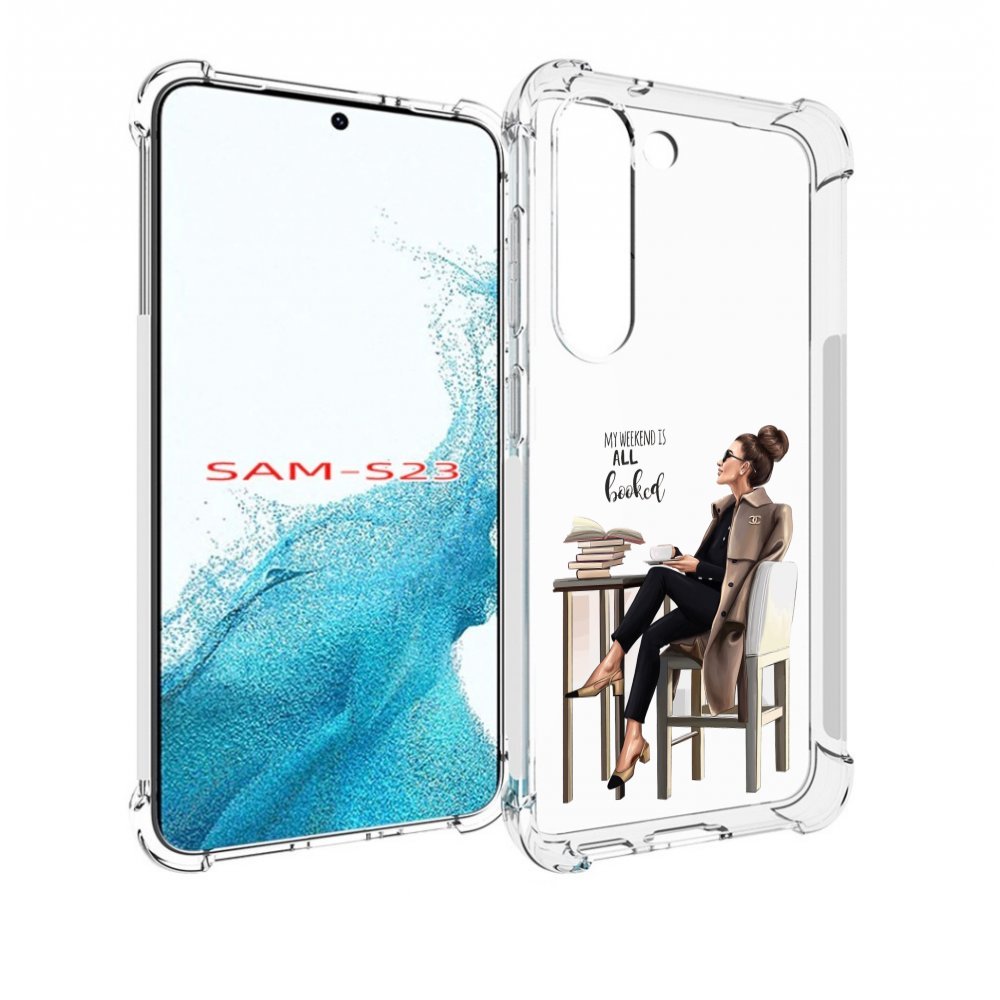 

Чехол MyPads Девушка-в-кофейне для Samsung Galaxy S23, Прозрачный, Tocco