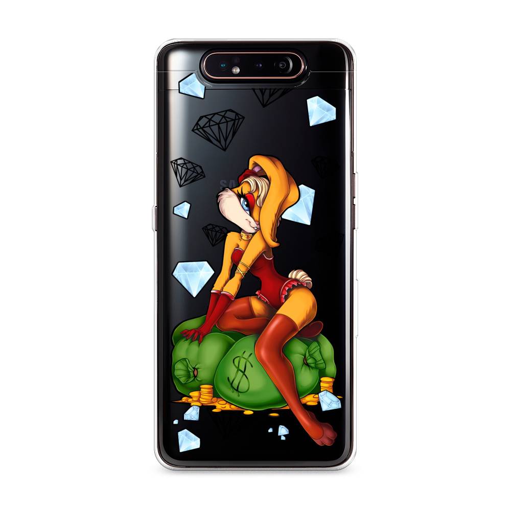 

Чехол на Samsung Galaxy A80 "Лола Банни с бриллиантами", Красный;оранжевый;зеленый, 28350-6