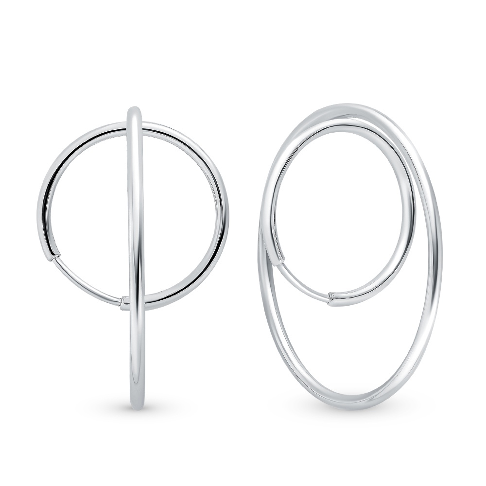 

Серьги из серебра без вставки 585Gold 702008989, 702008989