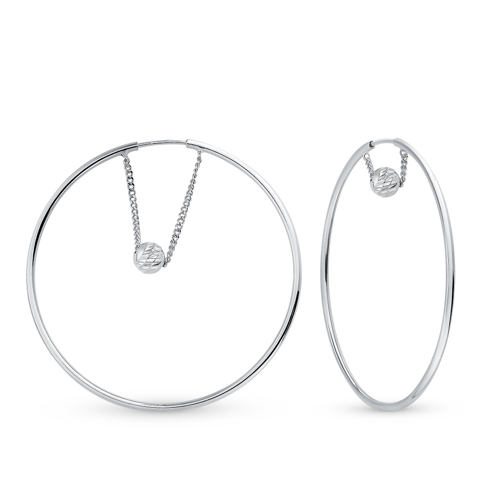 

Серьги конго из серебра 585Gold 702008964, 702008964