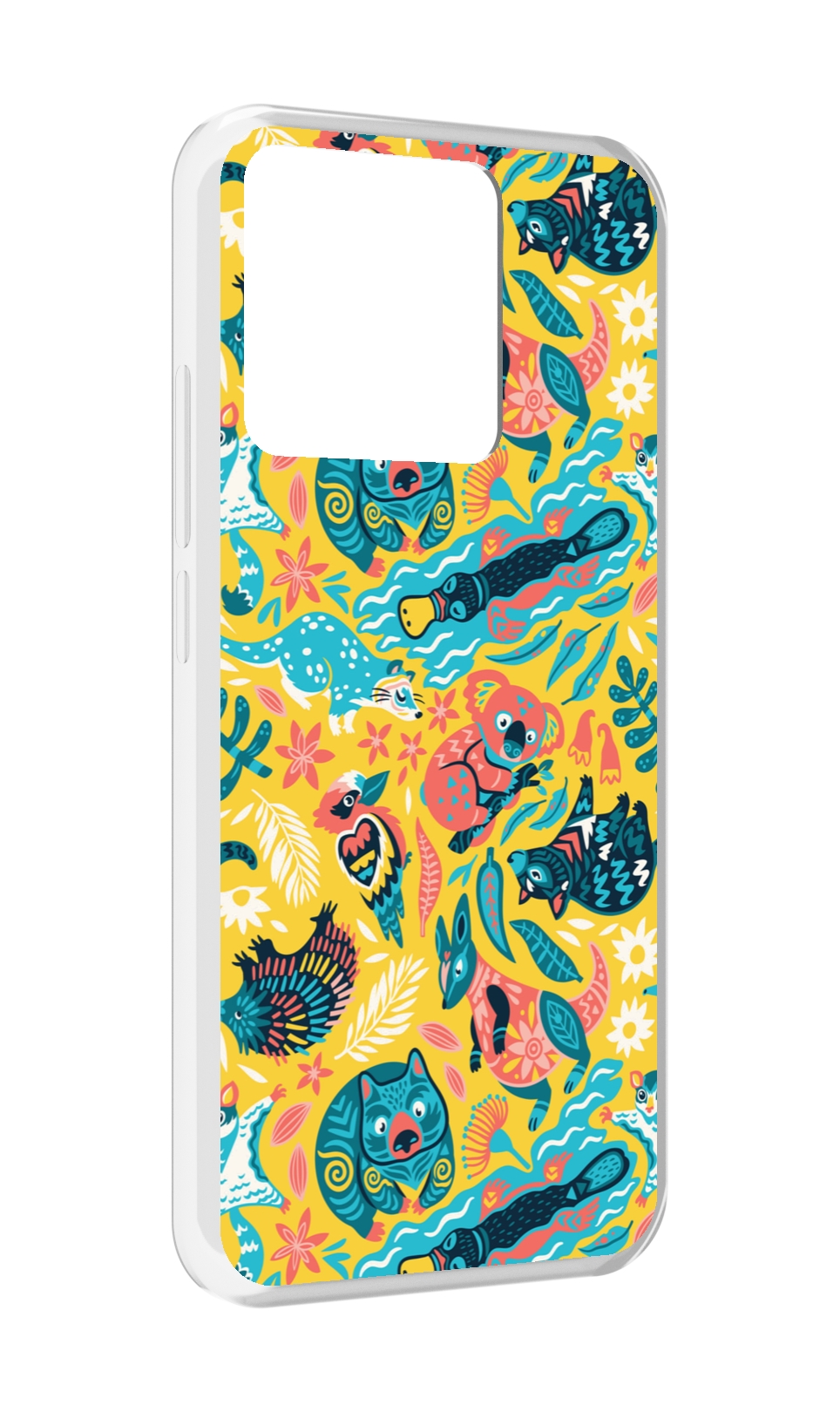 

Чехол MyPads Tocco для Xiaomi Redmi 10A seamless-pattern, Прозрачный, Tocco