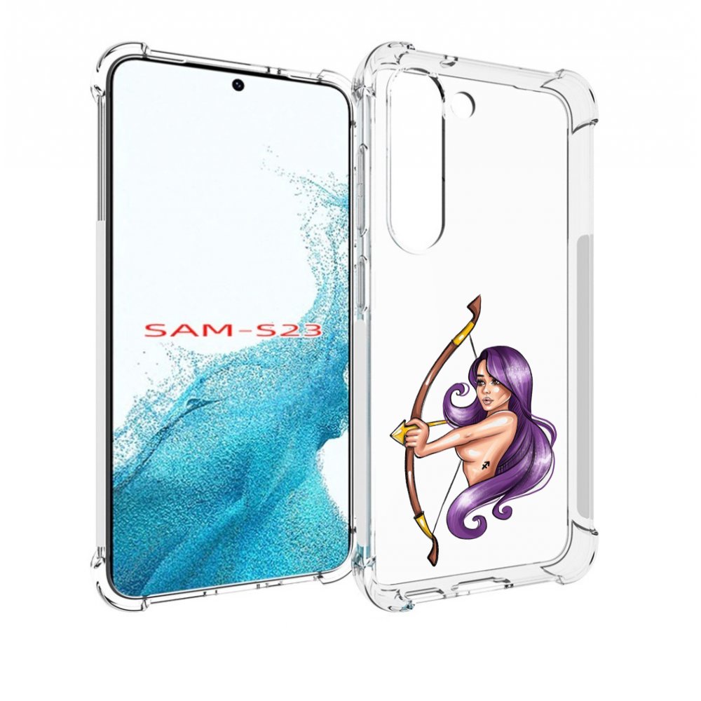 Чехол MyPads Девушка-Стрелец женский для Samsung Galaxy S23