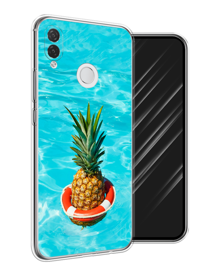 

Чехол Awog на Huawei P Smart Plus "Ананас в бассейне", Голубой, 68250-10