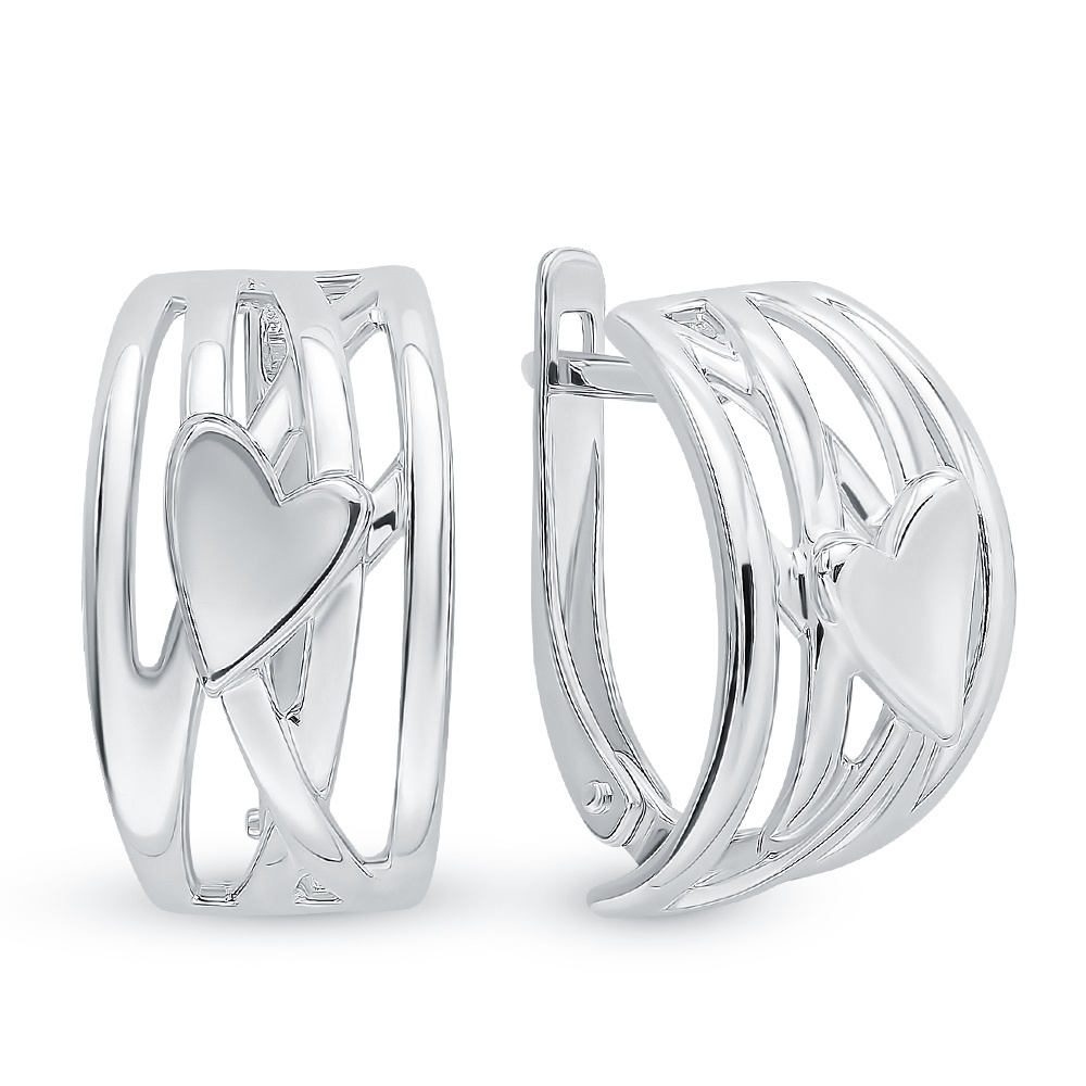 

Серьги из серебра без вставки 585Gold 702008902, 702008902
