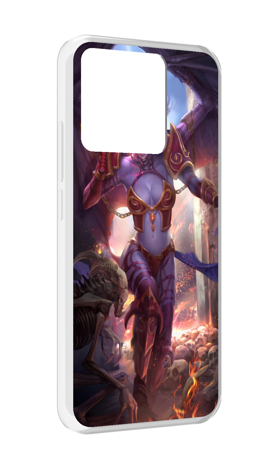 

Чехол MyPads Tocco для Xiaomi Redmi 10A queen of pain dota 2, Прозрачный, Tocco