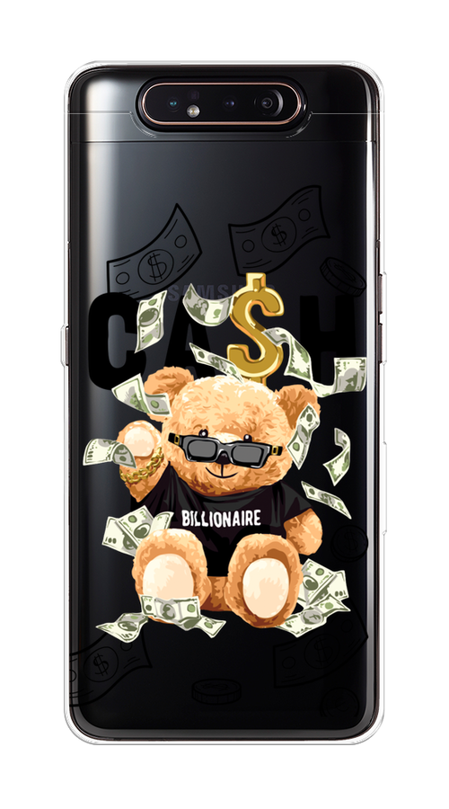 

Чехол на Samsung Galaxy A80 "Big cash", Черный;серый;бежевый, 28350-6