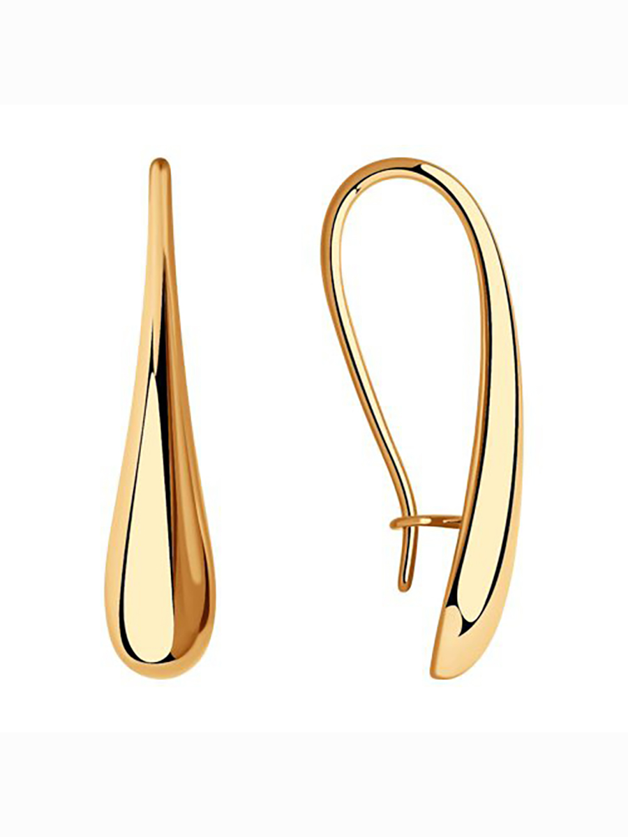 

Серьги из серебра без вставки 585Gold 702008878, 702008878