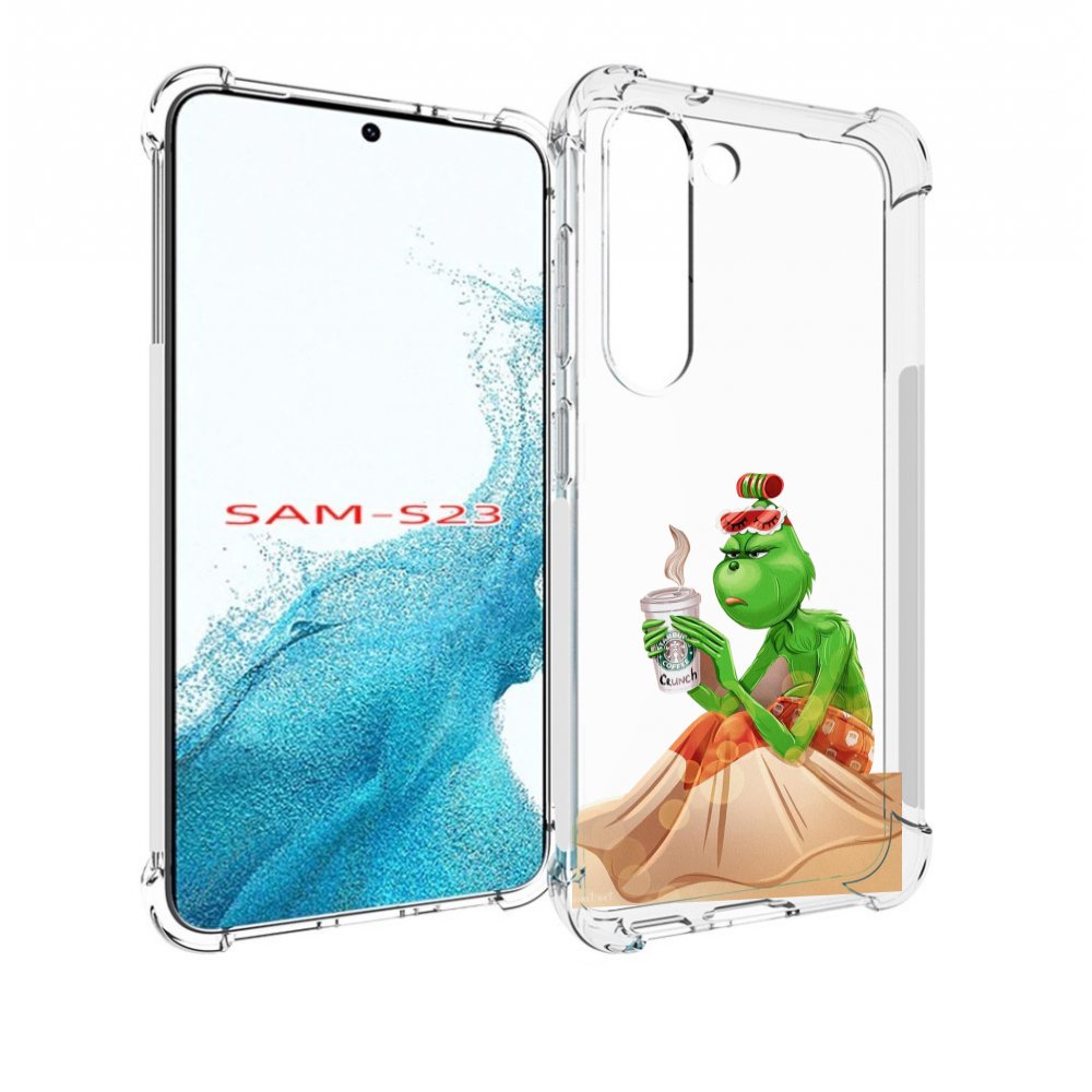

Чехол MyPads Гринч-в-платье для Samsung Galaxy S23, Прозрачный, Tocco