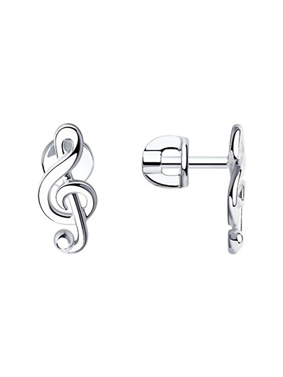 

Серьги из серебра без вставки 585Gold 702008865, 702008865