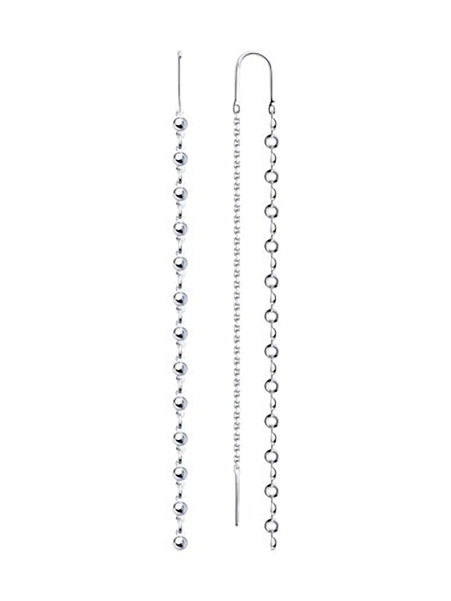

Серьги из серебра без вставки 585Gold 702008840, 702008840