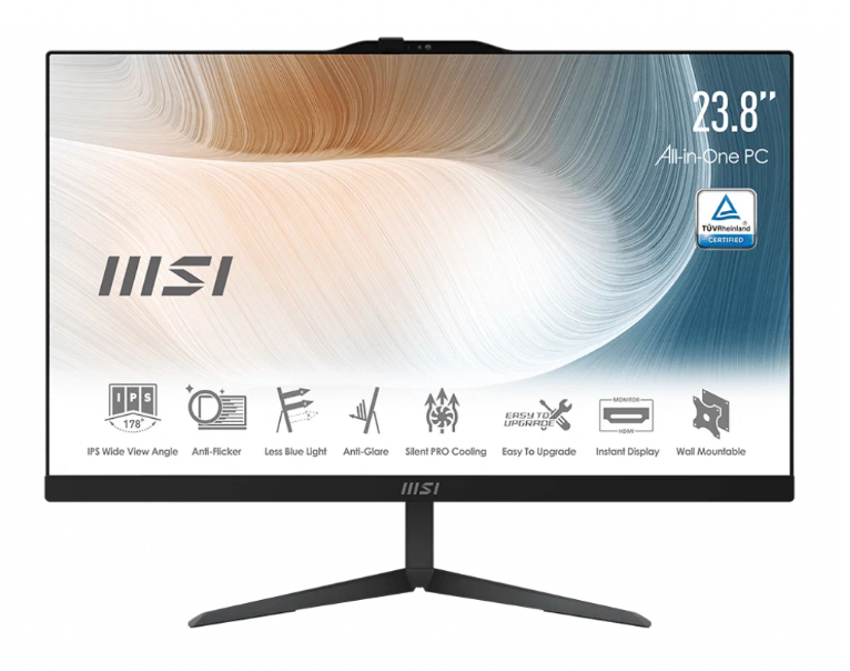 

Моноблок MSI Modern AM242T 11M-1458XRU 9S6-AE0121-1496 23.8" black, Modern AM242T