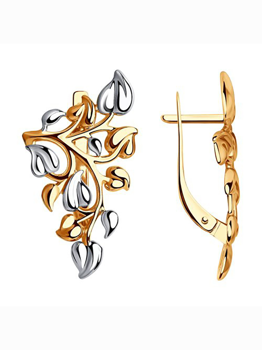 

Серьги из серебра без вставки 585Gold 702008813, 702008813