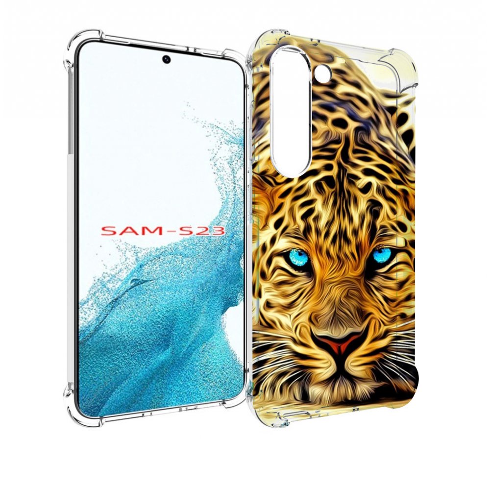 

Чехол MyPads Голубоглазый-гепард для Samsung Galaxy S23, Прозрачный, Tocco