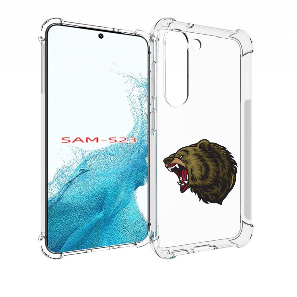 

Чехол MyPads Голова-медведь для Samsung Galaxy S23, Прозрачный, Tocco