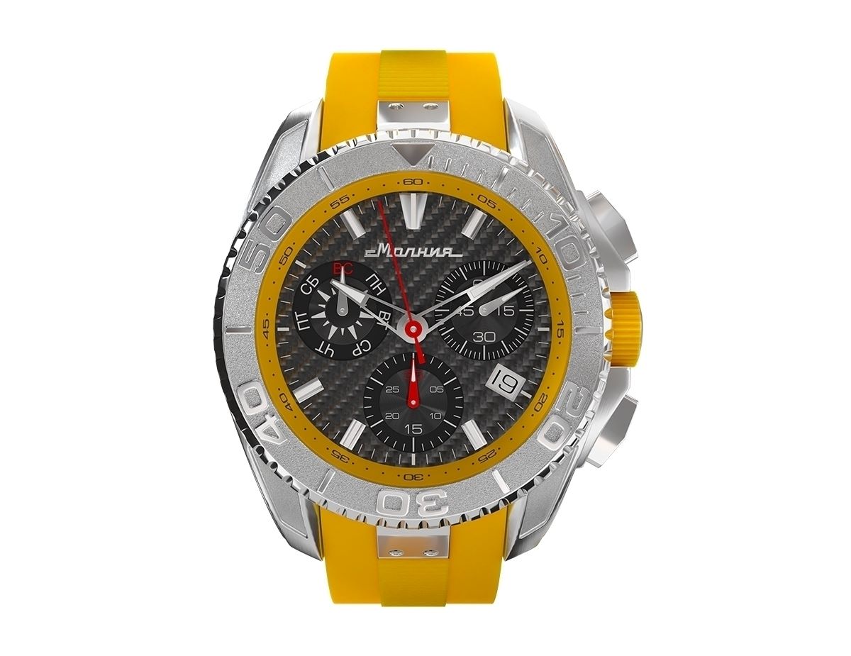 

Наручные часы Молния ENERGY YELLOW 2.0, 01001007-2.0