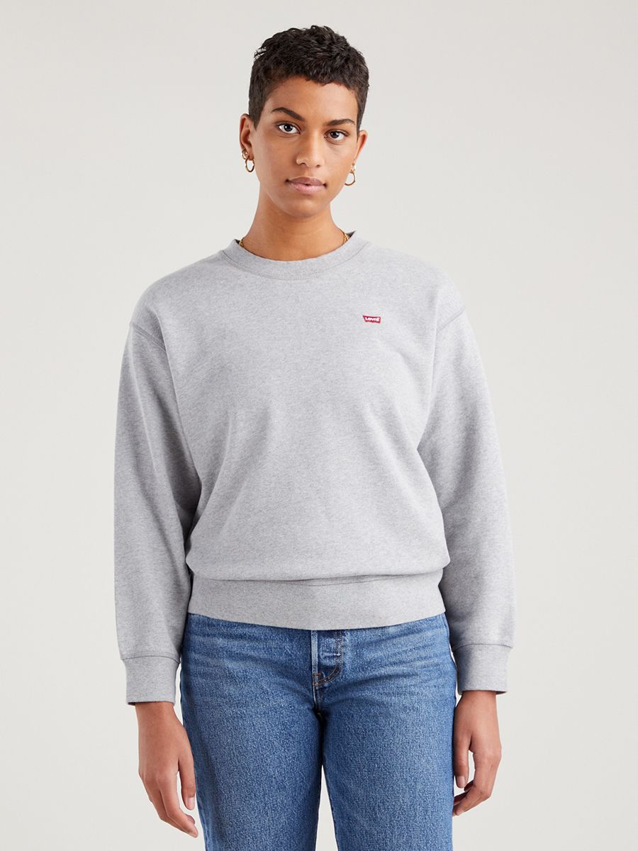 Свитшот женский Levis Women Standard Crewneck Sweatshirt серый L