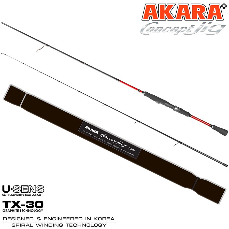 

Спиннинг Akara Concept Jig 822L TX-30 3-12 2.48 м, Concept Jig