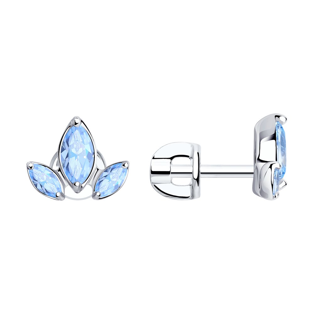

Серьги-пусеты из серебра с фианитом SOKOLOV 94025048, 94025048