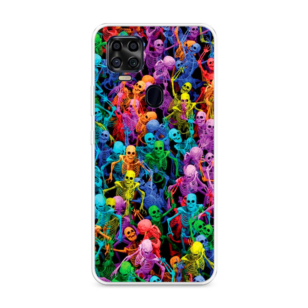 

Чехол на ZTE Blade V2020 "Вечеринка скелетов", Фиолетовый;желтый;оранжевый, 134350-6