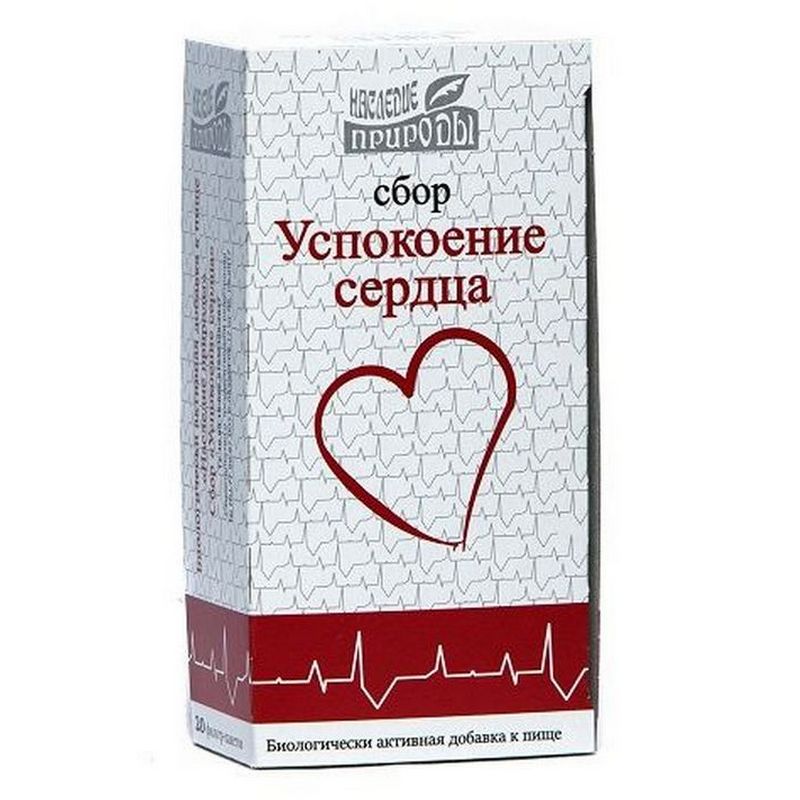 

Сбор трав Наследие природы Успокоение сердца пакетики 20 шт., Успокоение сердца