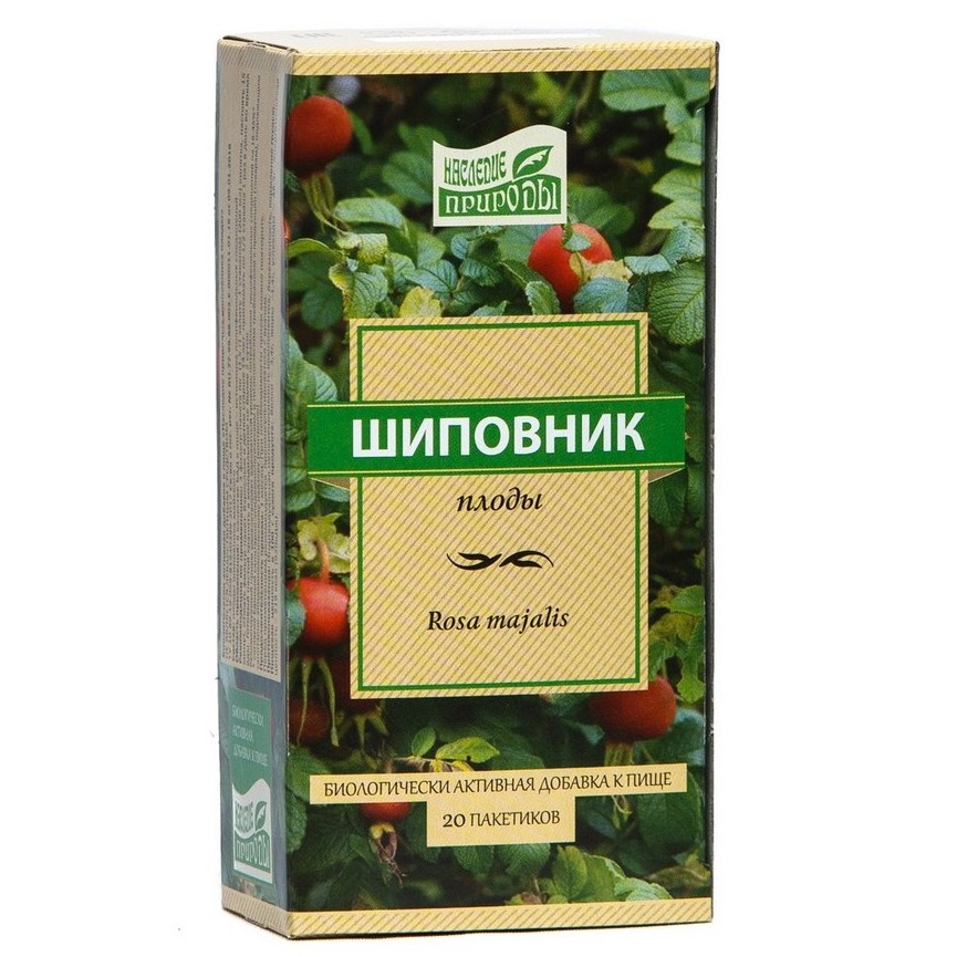 

Шиповник плоды Наследие природы пакетики 20 шт., Шиповник плоды