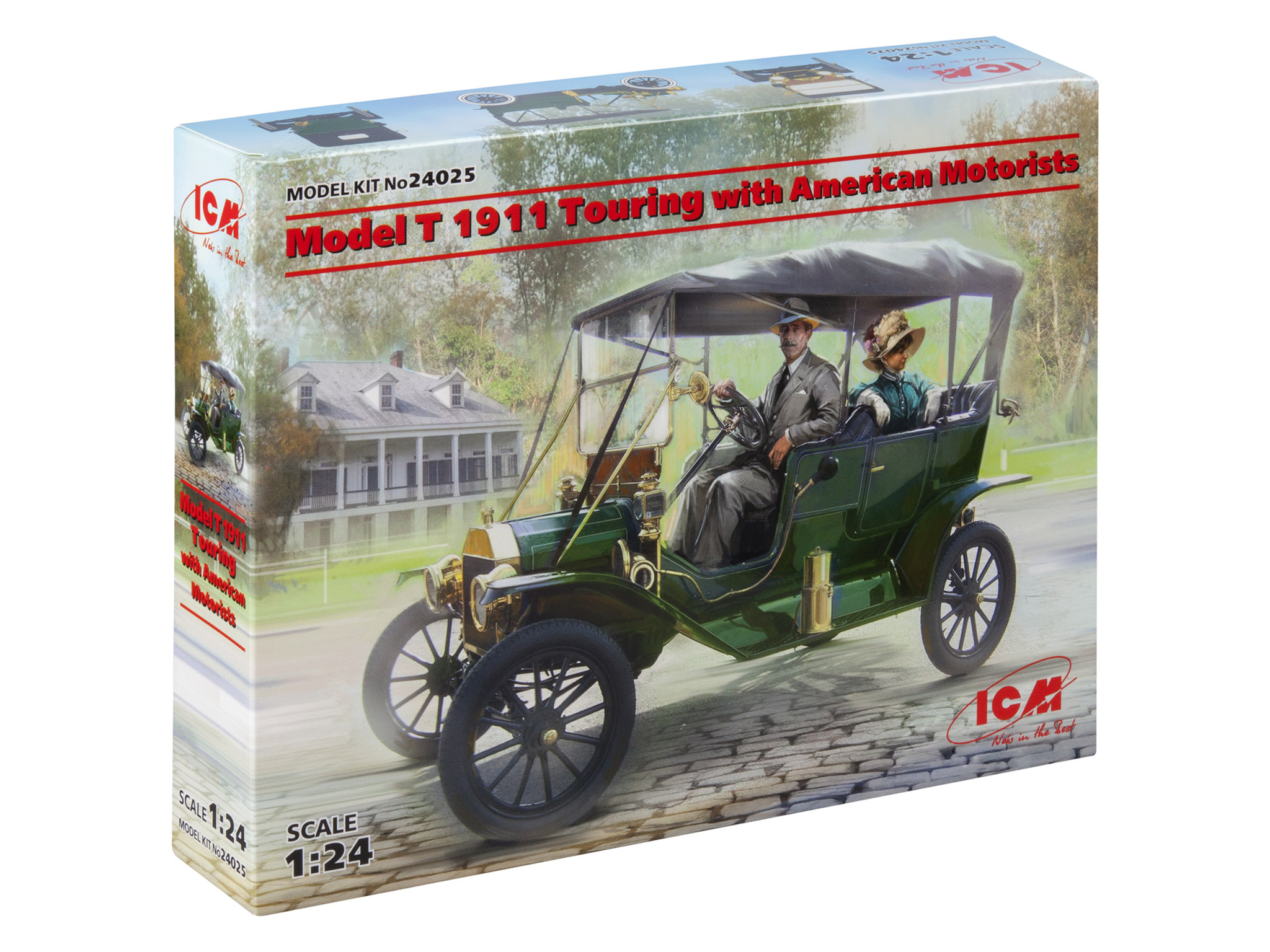 фото Сборная модель icm 1/24 model t 1911 touring с американскими автолюбителями 24025