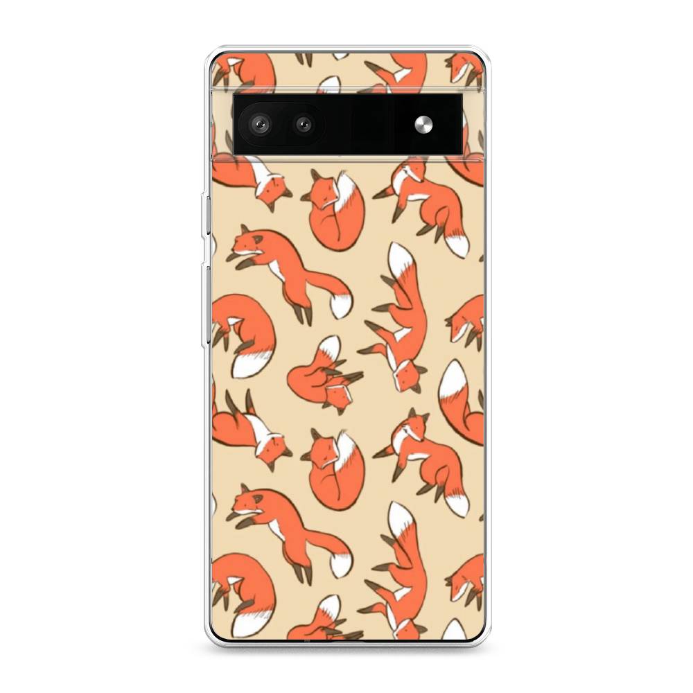 

Чехол Awog на Google Pixel 6A "Лисички фон", Разноцветный, 271150-3