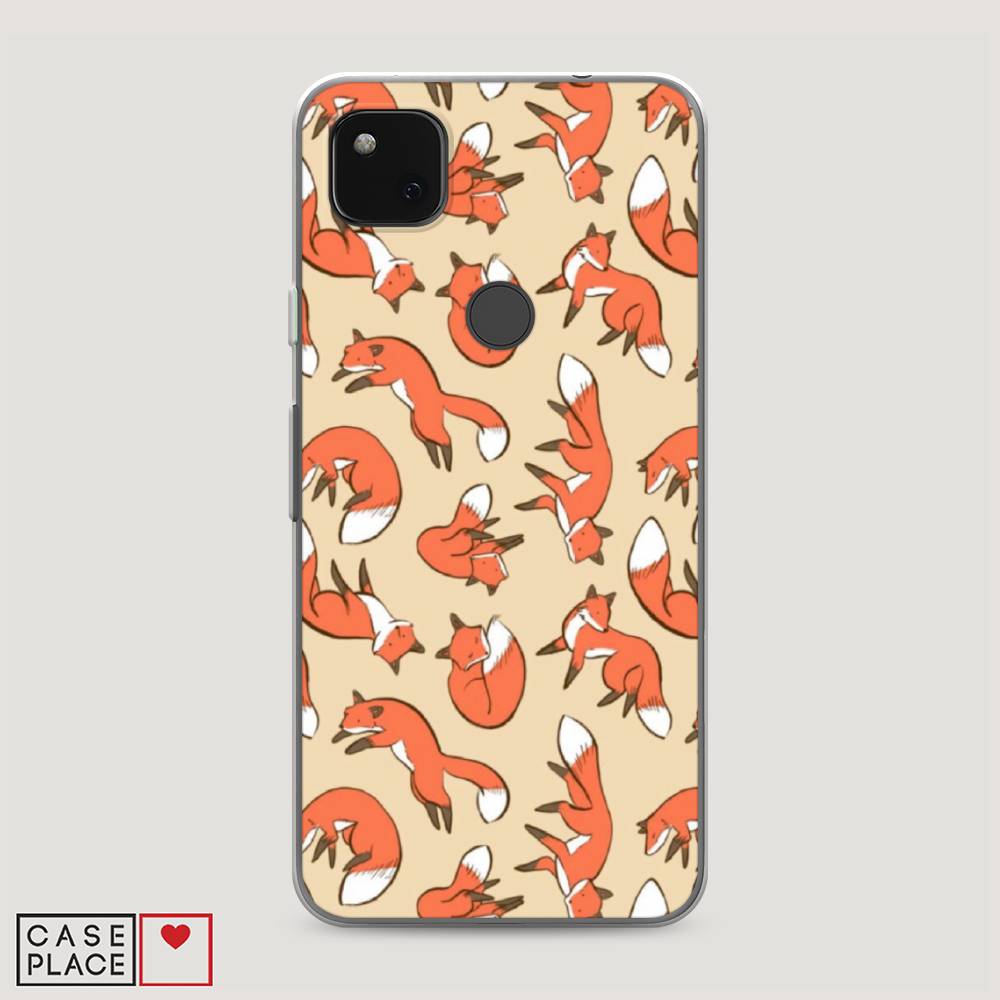 

Чехол Awog на Google Pixel 4A "Лисички фон", Разноцветный, 270650-3