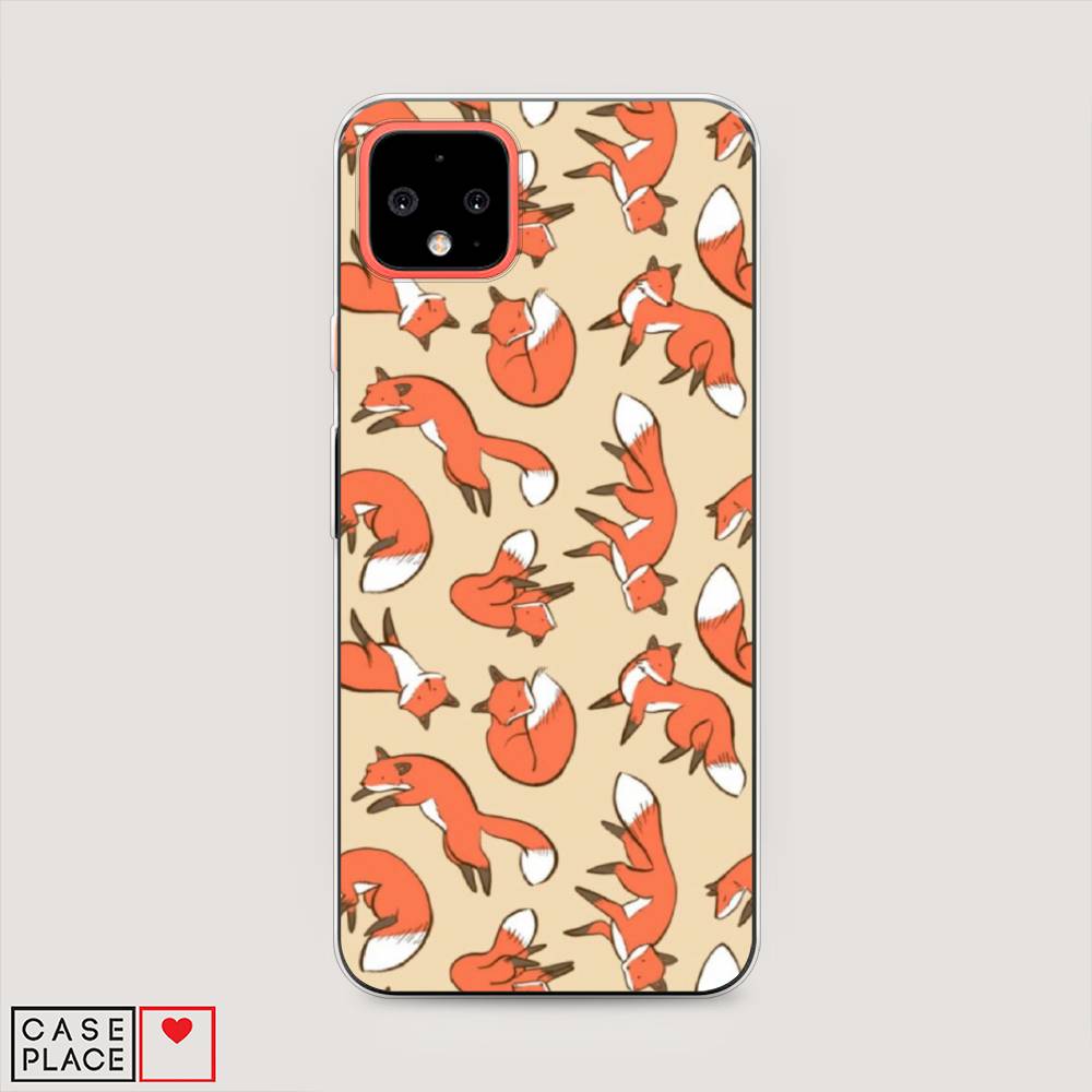 

Чехол Awog на Google Pixel 4 XL "Лисички фон", Разноцветный, 270550-3