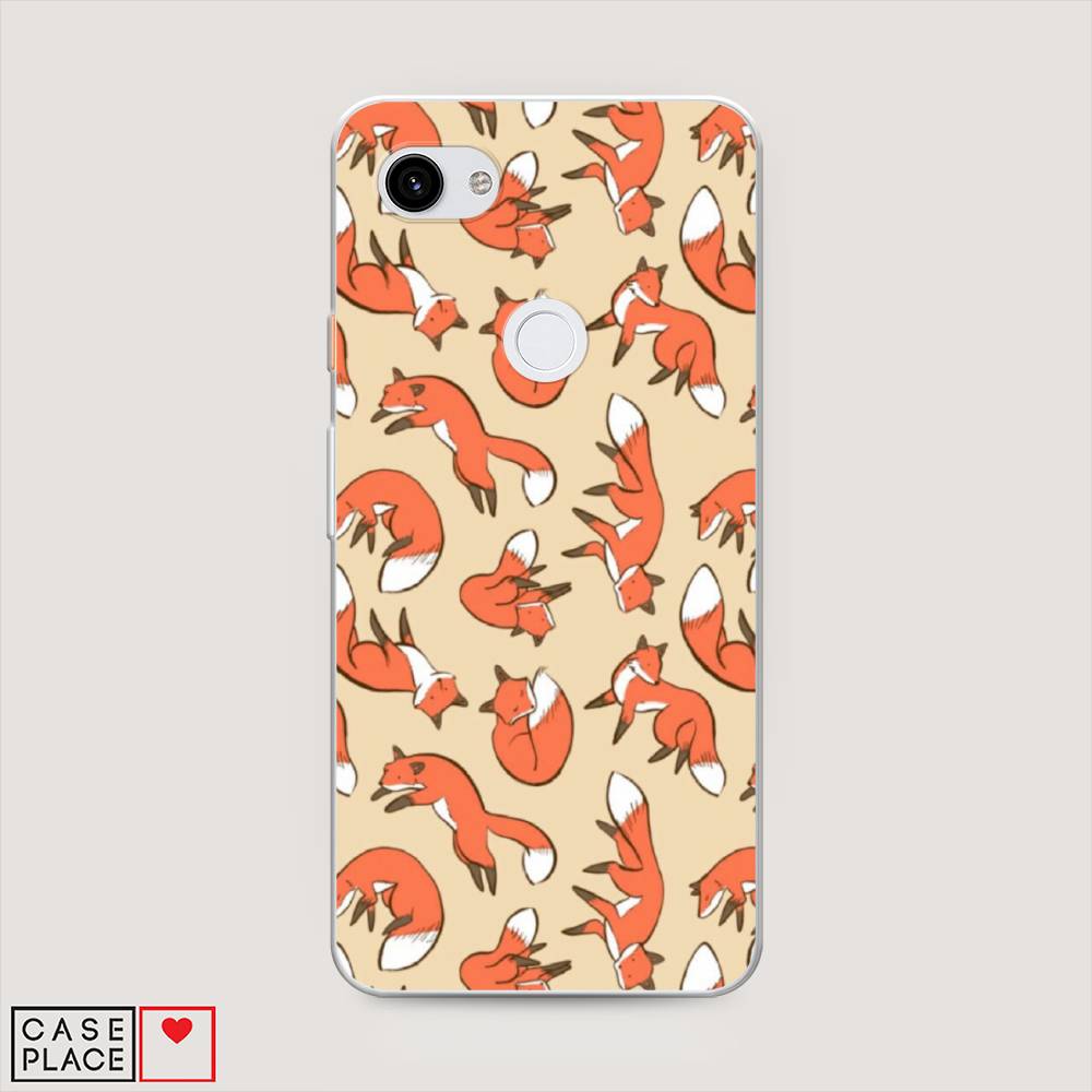 

Чехол Awog на Google Pixel 3A XL "Лисички фон", Разноцветный, 270450-3