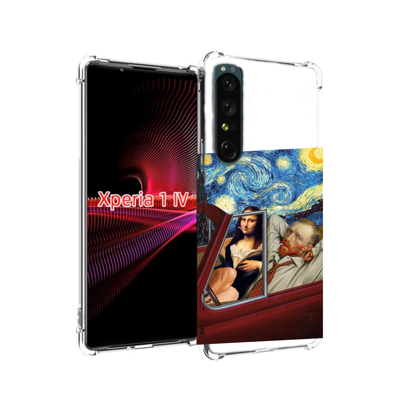 

Чехол накладка MyPads Да-Винчи-в-одном для Sony Xperia 1 IV, Прозрачный, Tocco