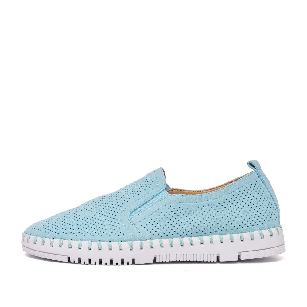 

Слипоны женские Marisetta 56-31WK-7M голубые 37 RU, Голубой, 56-31WK-7M