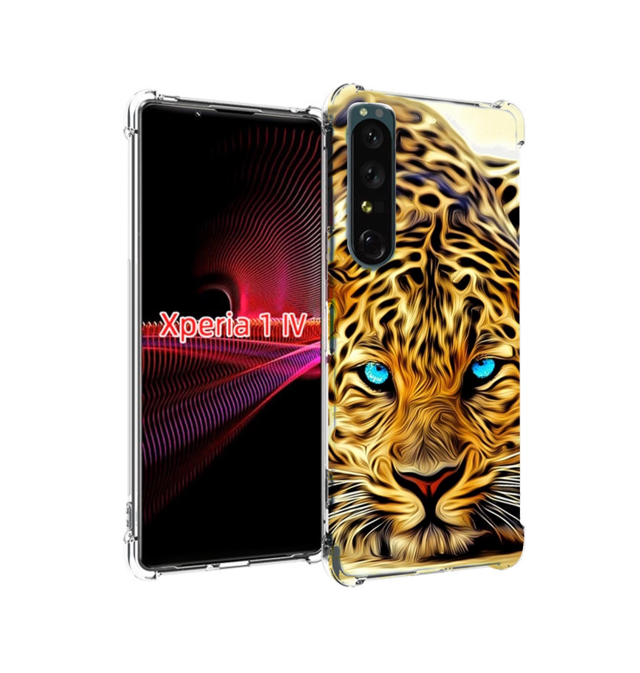 

Чехол накладка MyPads Голубоглазый-гепард для Sony Xperia 1 IV, Прозрачный, Tocco