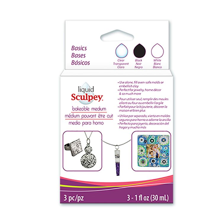 

Декоративный гель Sculpey Liquid Sculpey Multipack ALS-3, 90 мл, Разноцветный