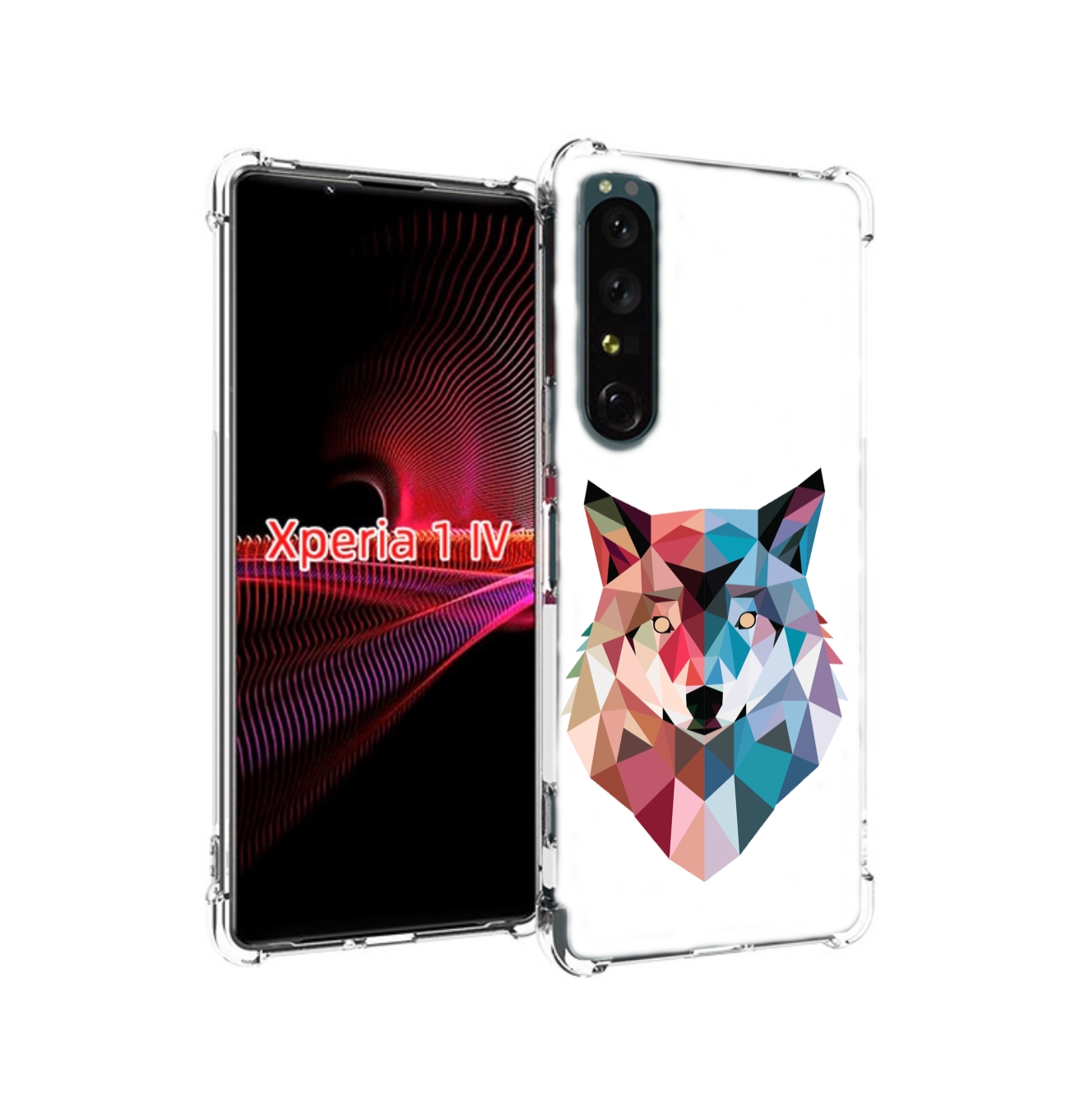 

Чехол накладка MyPads Геометрический-волк для Sony Xperia 1 IV, Прозрачный, Tocco