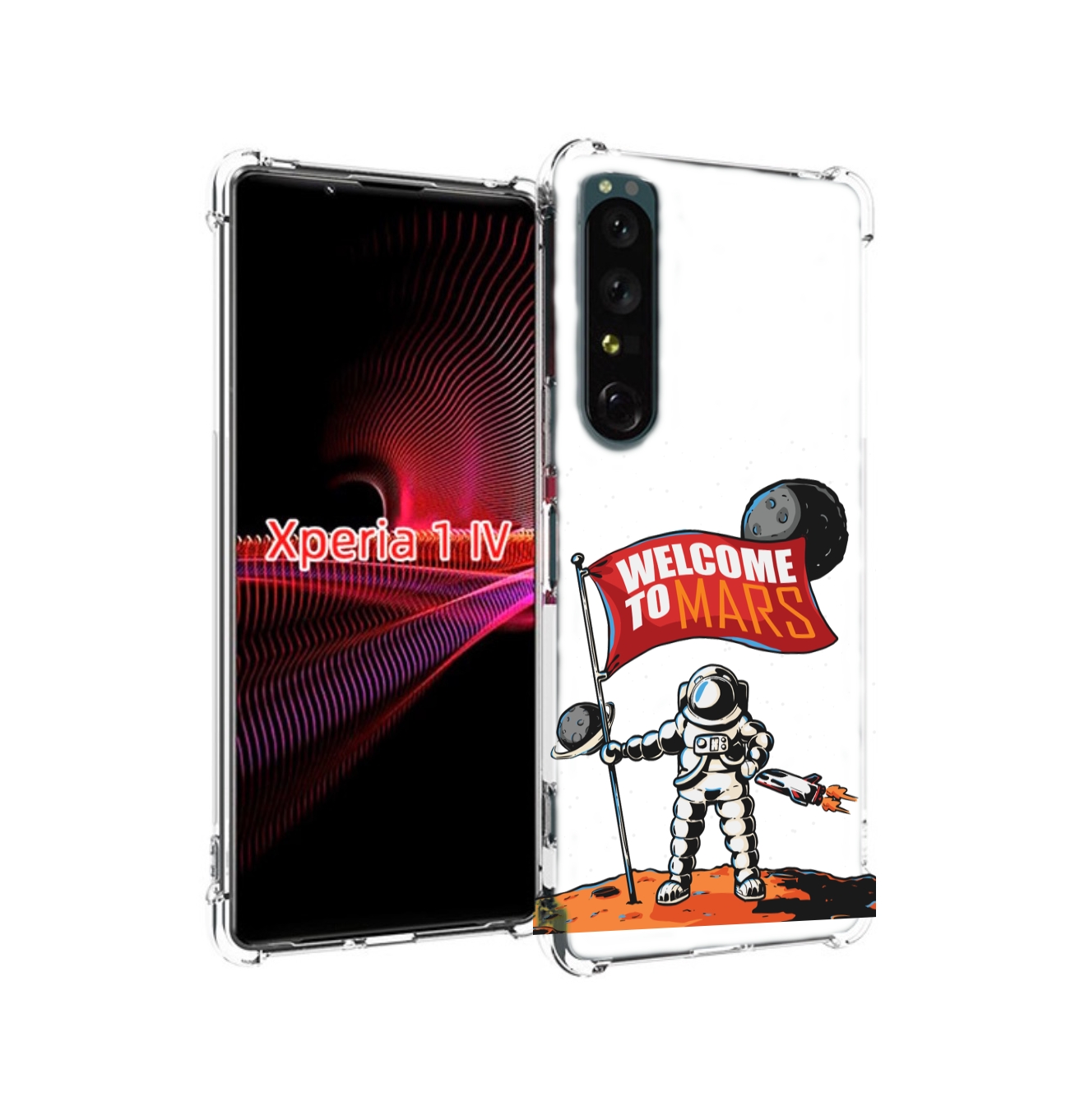 

Чехол накладка MyPads Вэлком-Марс для Sony Xperia 1 IV, Прозрачный, Tocco
