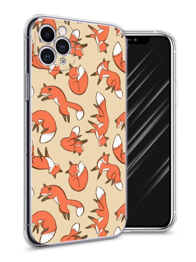 

Чехол Awog на Apple iPhone 11 Pro / Айфон 11 Pro "Лисички фон", Разноцветный, 12350-3