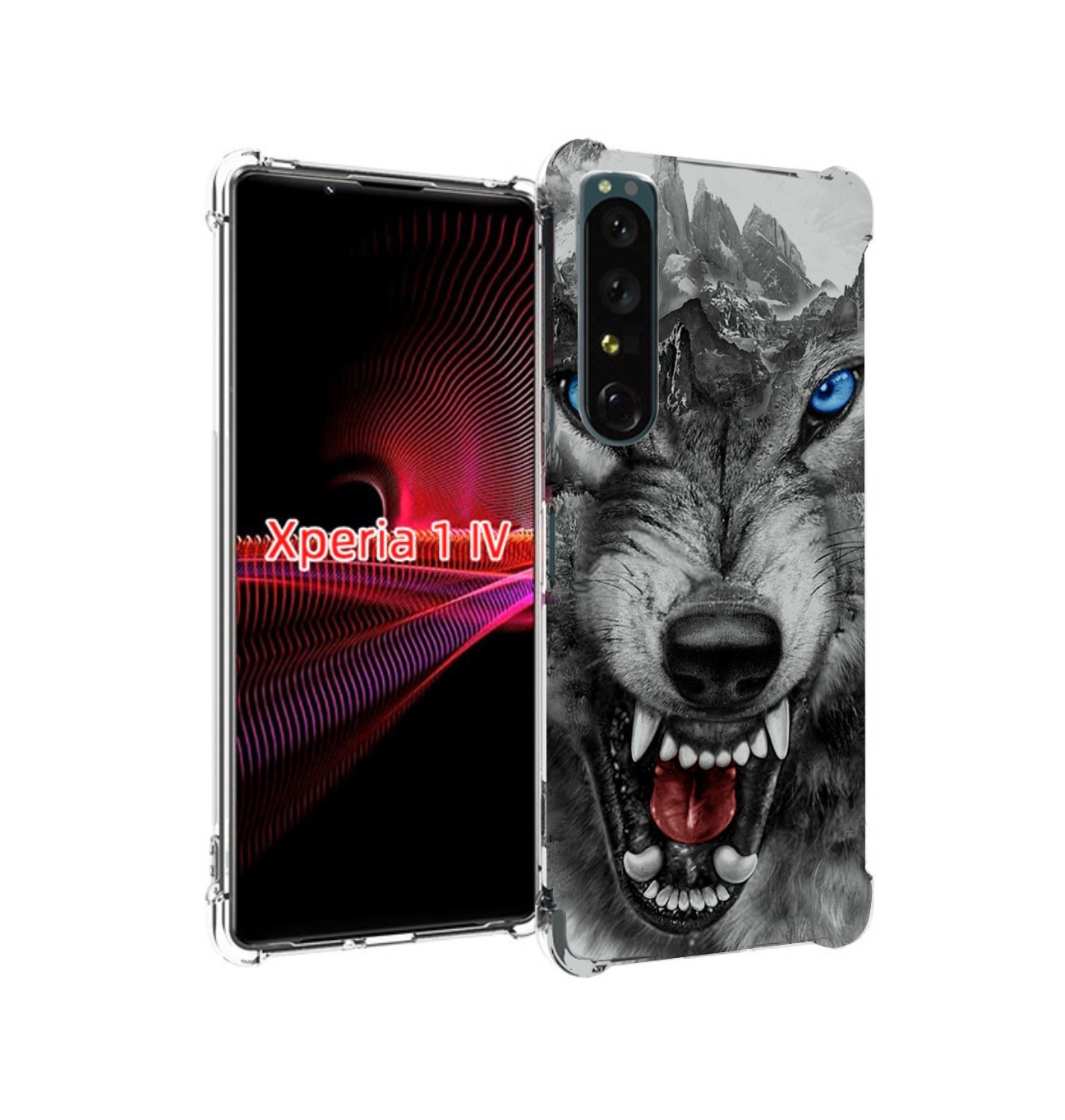 

Чехол накладка MyPads Волк-частица мужской для Sony Xperia 1 IV, Прозрачный, Tocco
