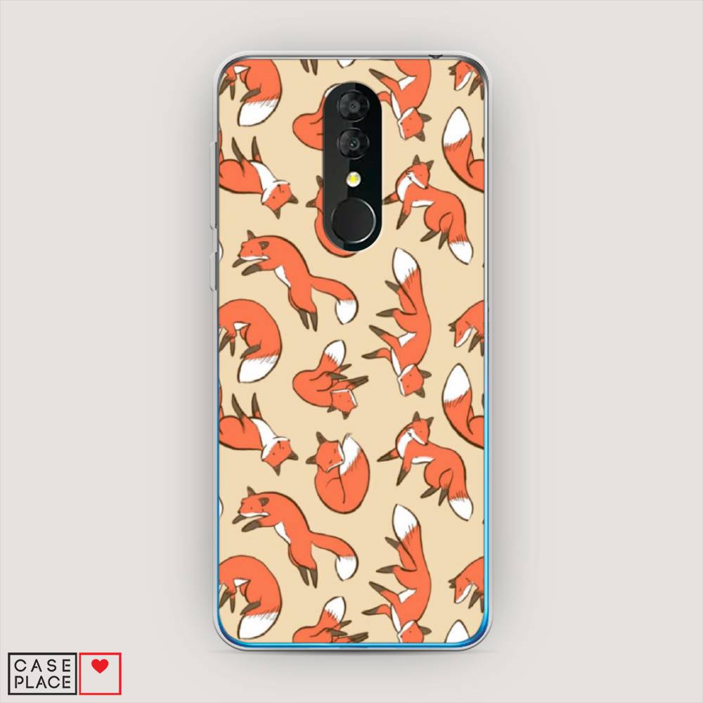 

Чехол Awog на Alcatel 3 5053Y (2019) / Алкатель 3 5053Y (2019) "Лисички фон", Разноцветный, 170550-3