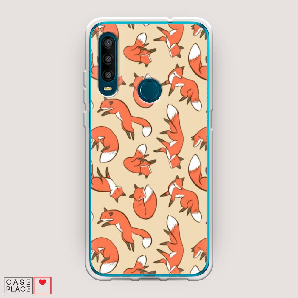

Чехол Awog на Alcatel 1SE (2020) / Алкатель 1SE (2020) "Лисички фон", Разноцветный, 171250-3