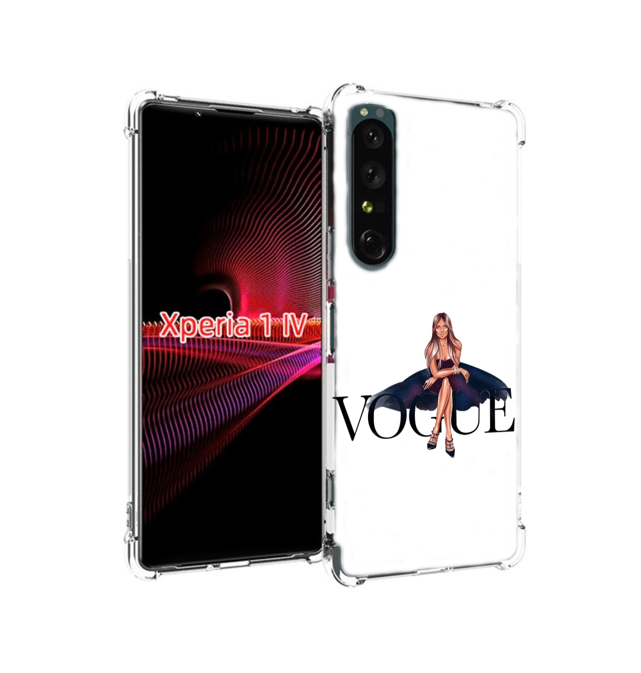 

Чехол накладка MyPads Вог-девушка женский для Sony Xperia 1 IV, Прозрачный, Tocco