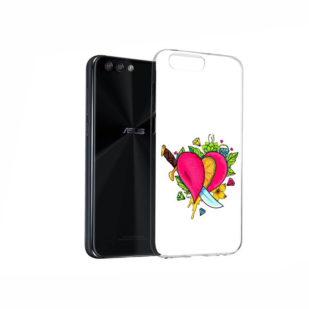 

Чехол MyPads Tocco для Asus ZenFone 4 Фруктовое сердце, Прозрачный, Tocco