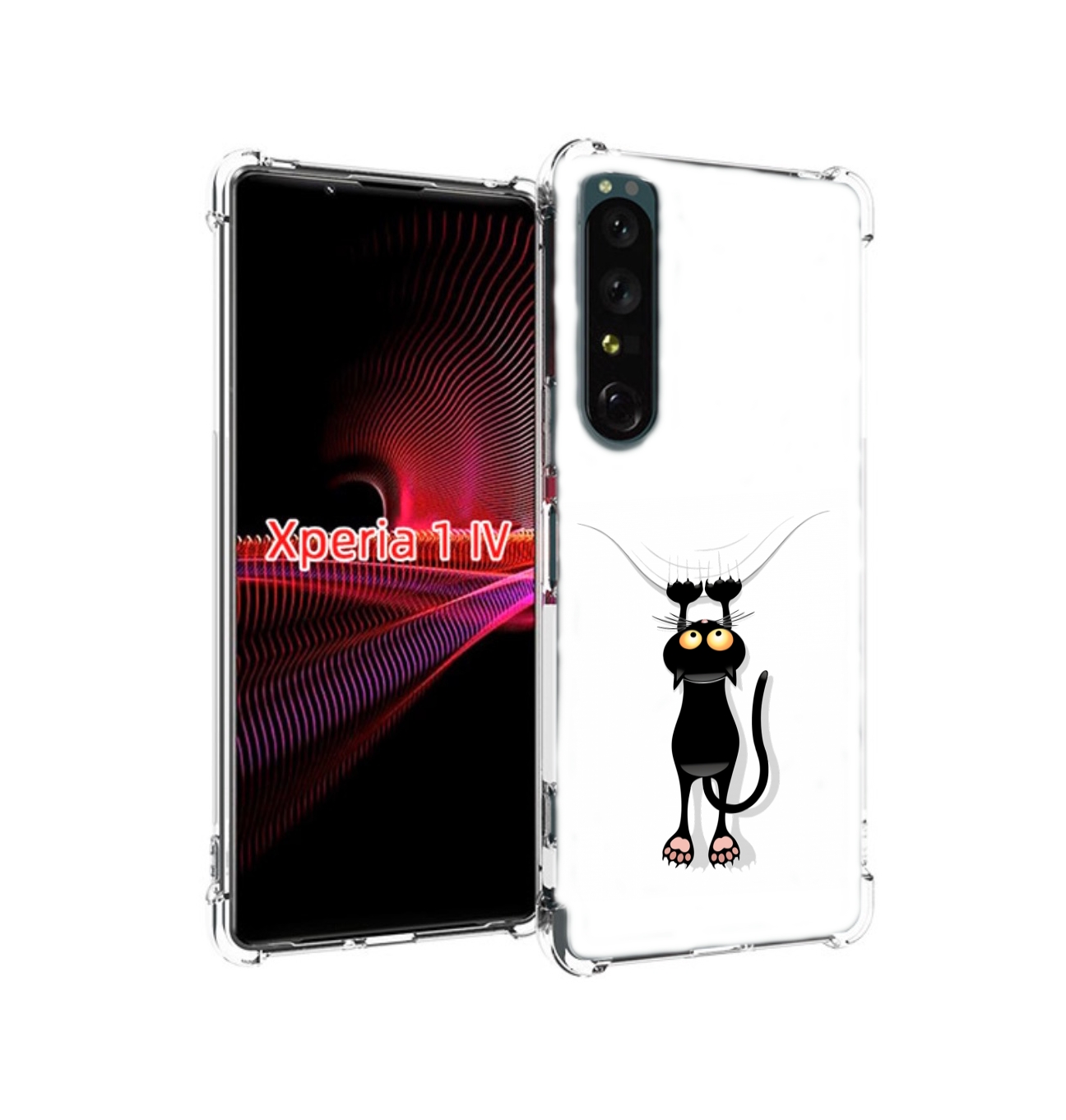 Чехол накладка MyPads Висячий-кот для Sony Xperia 1 IV