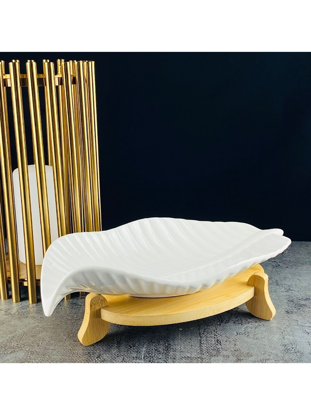 

Блюдо на подставке Lenardi Bamboo, фарфор, 30,5 см