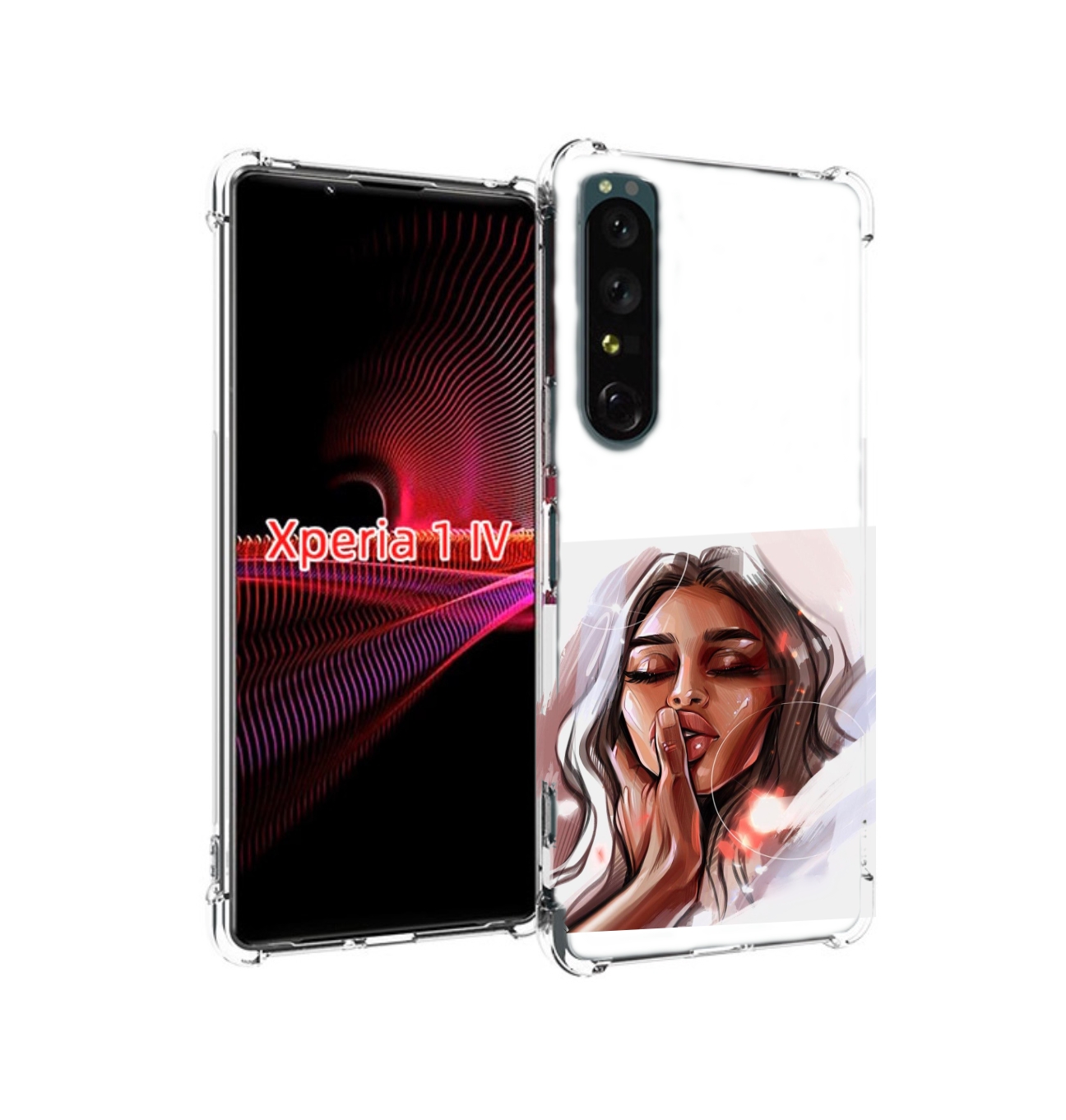 

Чехол накладка MyPads Большие-губы женский для Sony Xperia 1 IV, Прозрачный, Tocco
