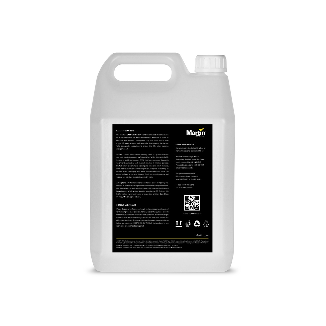 

Жидкость для генераторов тумана Martin C-Plus 5L, Прозрачный, Martin C-Plus 5L