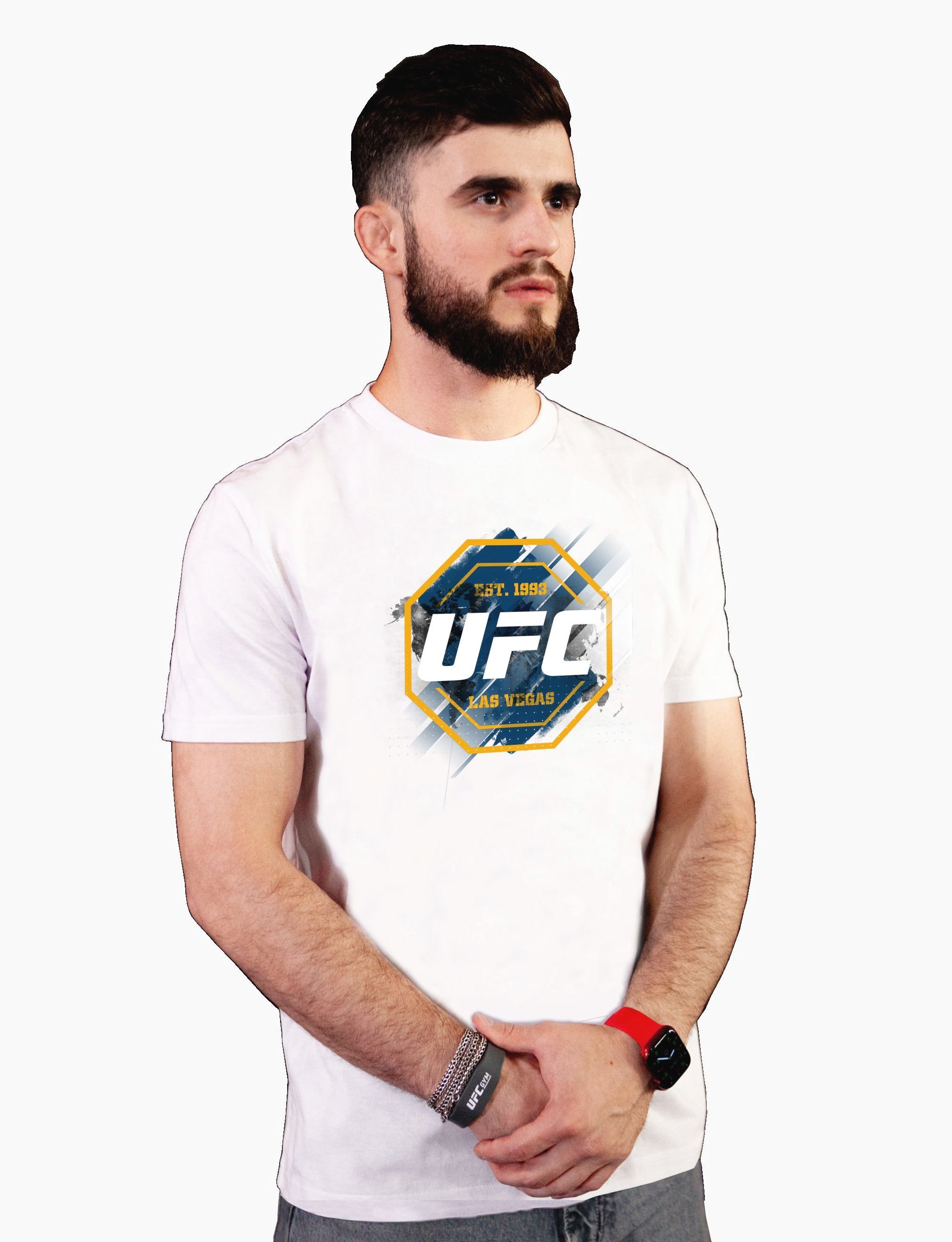 

Футболка мужская UFC UFCTSWH001040P белая S, Белый, UFCTSWH001040P