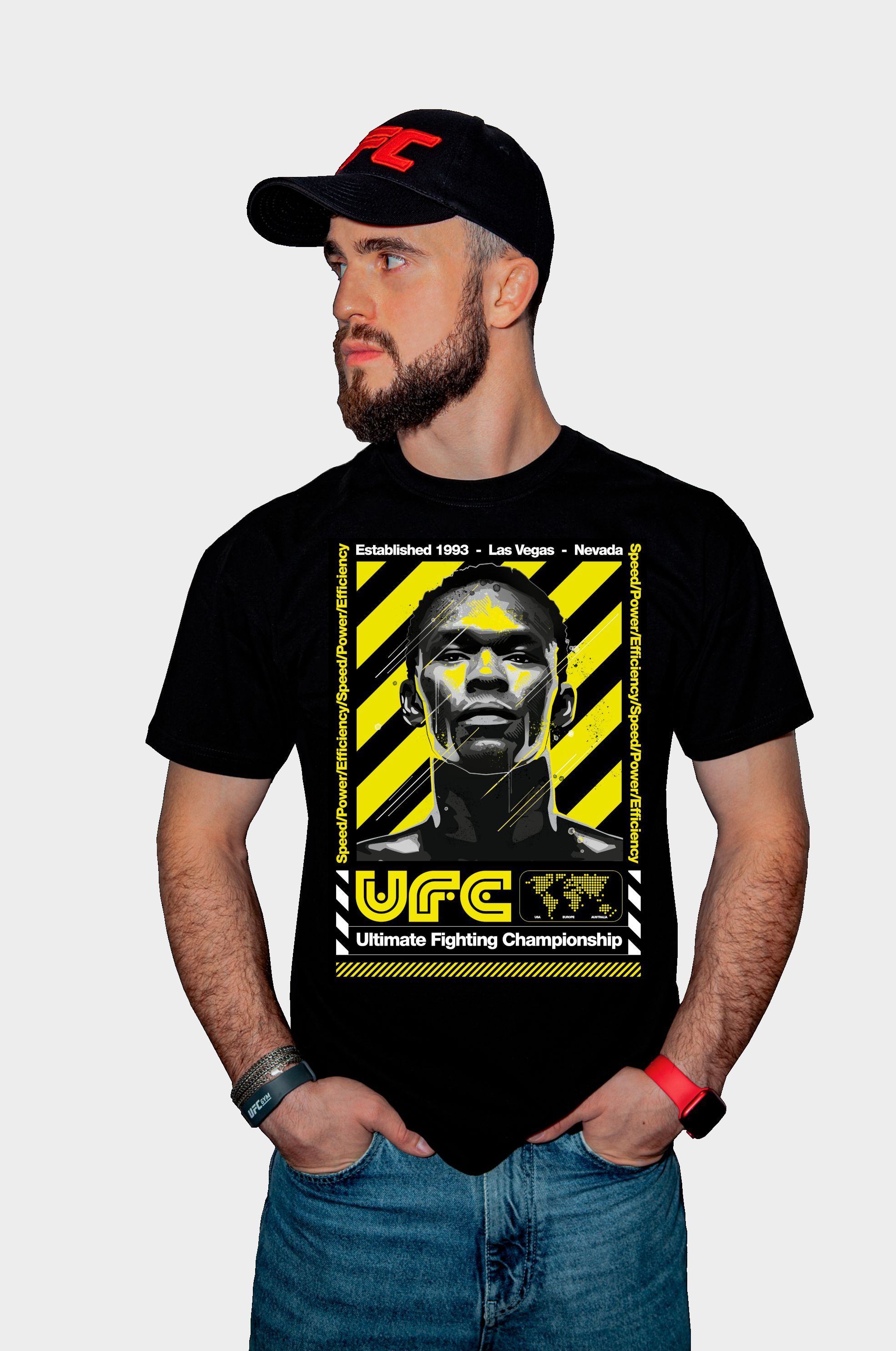 

Футболка мужская UFC UFCTSBL001047P черная XL, Черный, UFCTSBL001047P